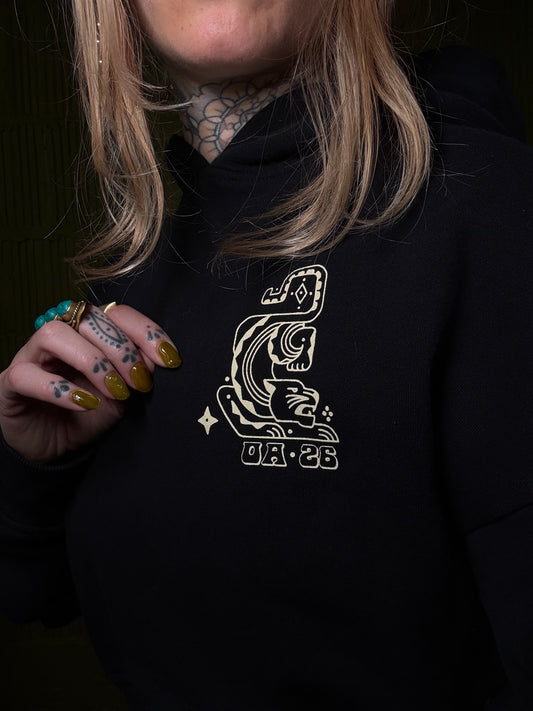 Cropped Big Cat Hoodie